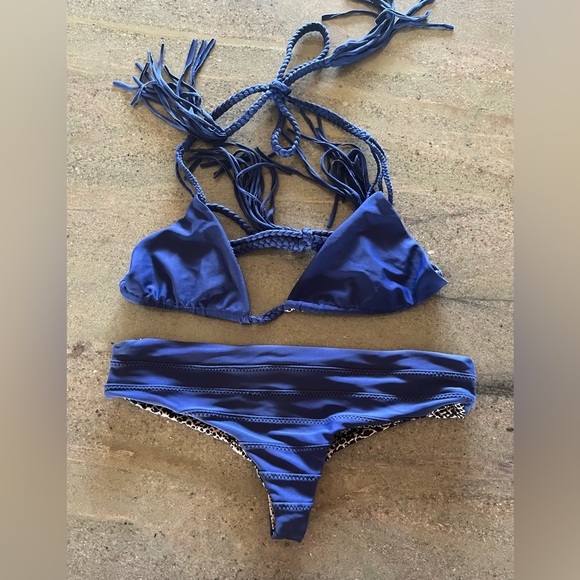 acacia swimwear Other - ACACIA Swimwear Vintage Navy Set